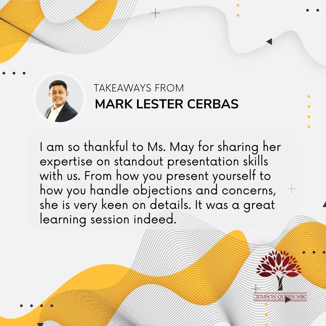 Attendee feedback from an MCV speaking event